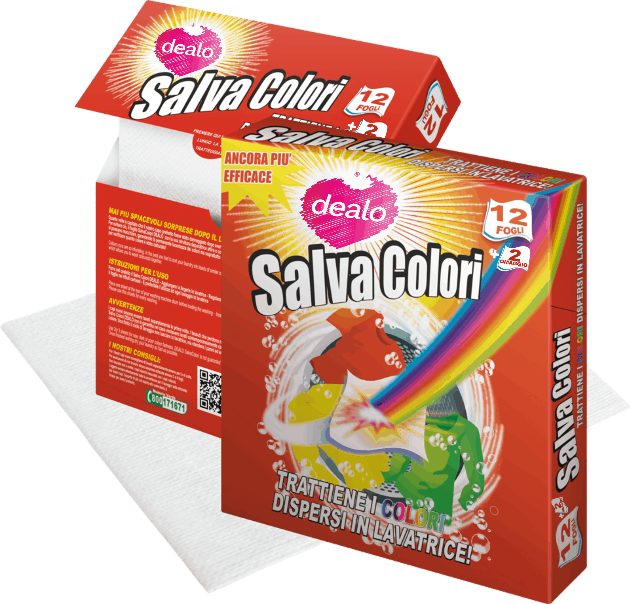DEALO SALVACOLORI 12 FOGLI