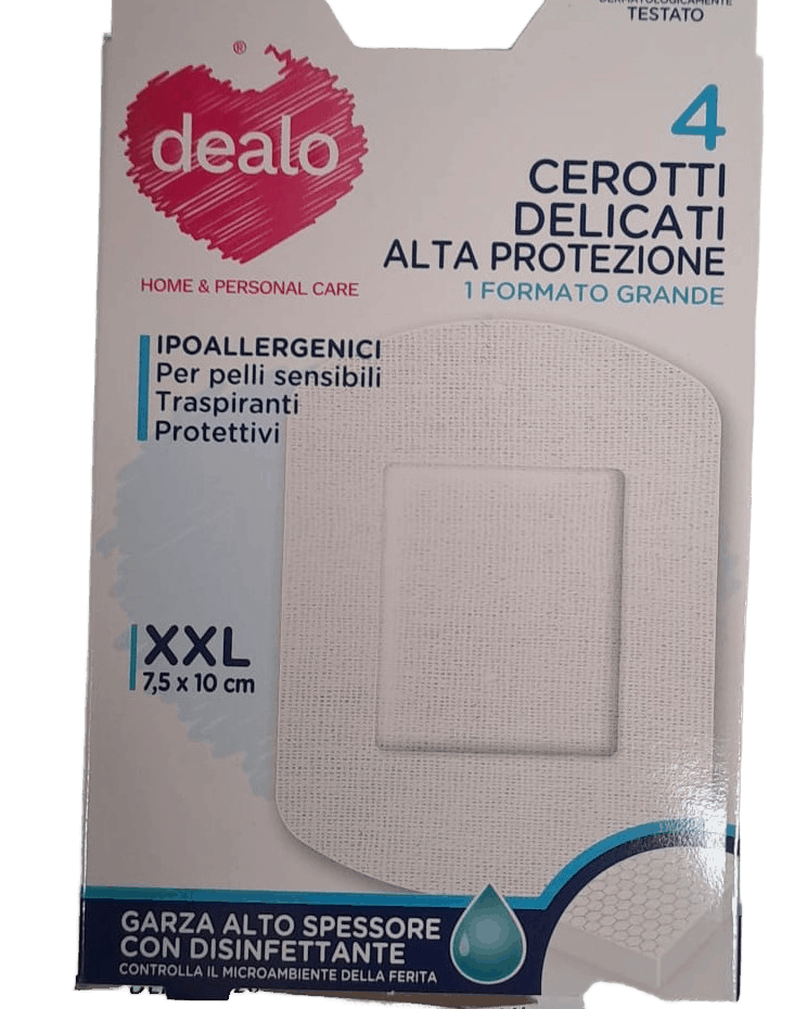 Dealo Cerotti Delicati Alta Protezione - 4 Pz