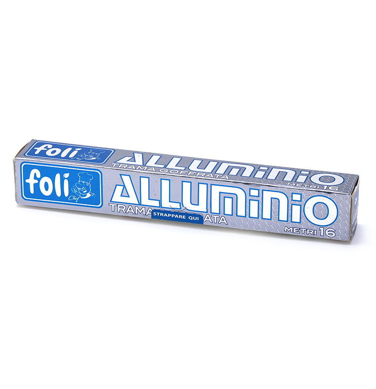 FOLI ROTOLO ALLUMINIO TRAMA GROFFATA 16 MT