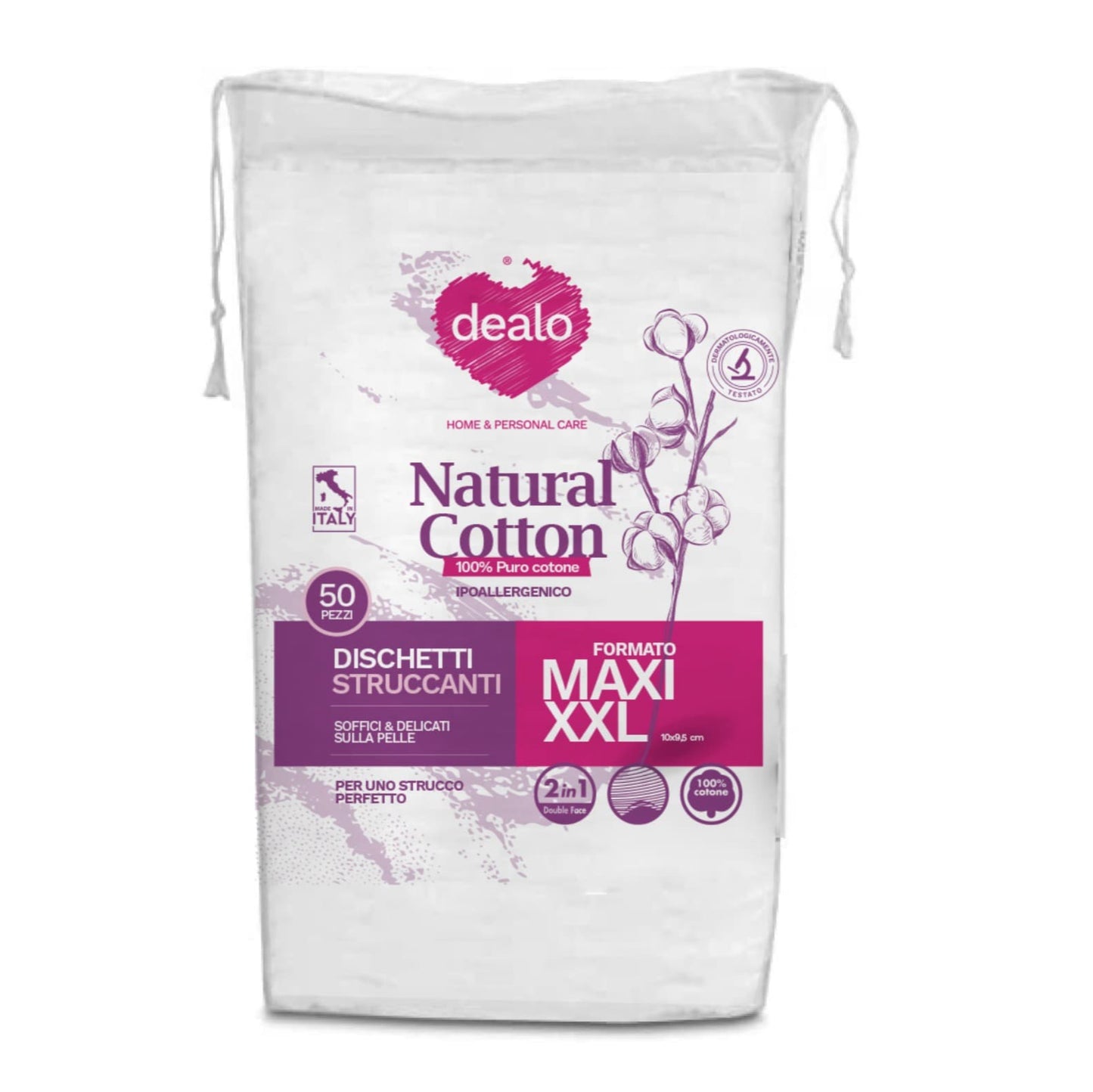 DEALO DISCHETTI STRUCCANTI MAXI XXL 50 PZ