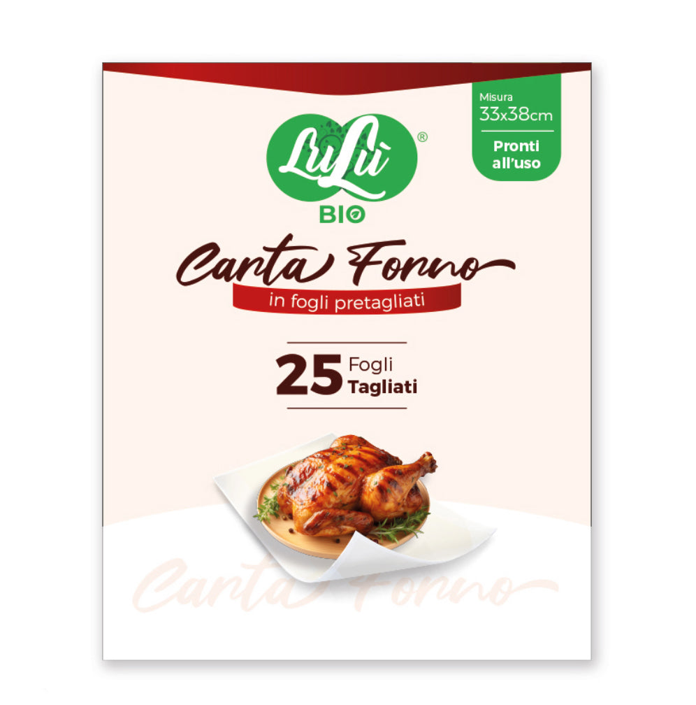 LULU CARTA FORNO 25 FOGLI PRETAGLIATI 33x38