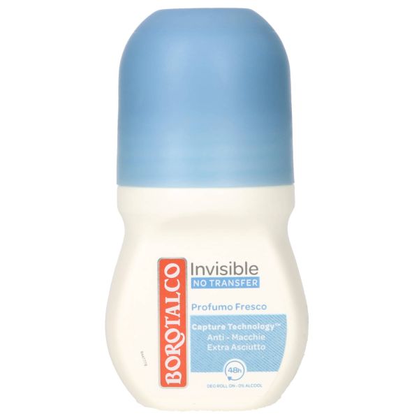 BOROTALCO DEODORANTE ROLL-ON INVISIBLE FRESCO 50ML