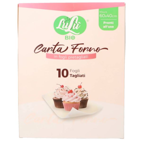 LULU CARTA FORNO 10 FOGLI PRETAGLIATI 60X40CM