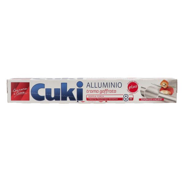 CUKI CARTA ALLUMINIO CON TRAMA GOFFRATA 8 MT