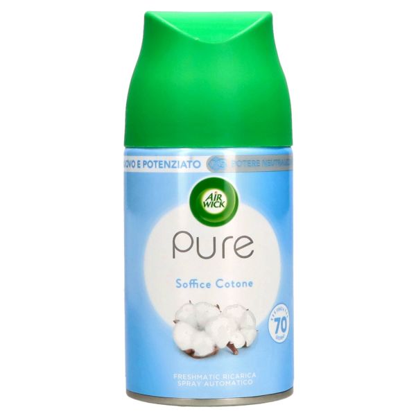 AIR WICK FRESHMATIC RICARICA SOFFICE COTONE 250ML