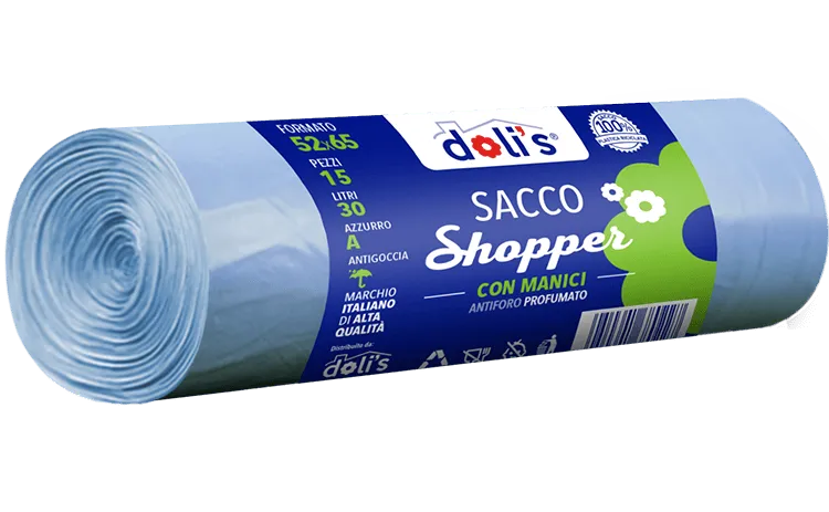 DOLI’S SHOPPER : SACCHI PROFUMATI CON MANICI, MULTIUSO E RESISTENTE 52 x65