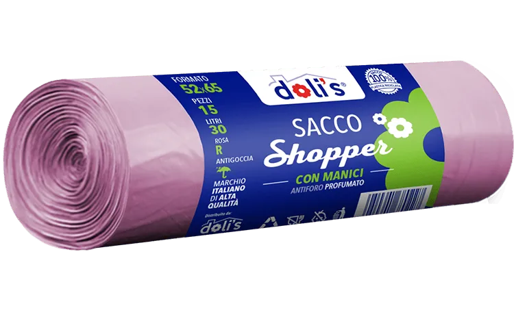 DOLI’S SHOPPER : SACCHI PROFUMATI CON MANICI, MULTIUSO E RESISTENTE 52 x65