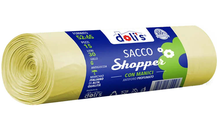 DOLI’S SHOPPER : SACCHI PROFUMATI CON MANICI, MULTIUSO E RESISTENTE 52 x65