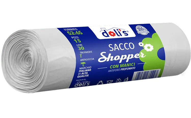 DOLI’S SHOPPER : SACCHI PROFUMATI CON MANICI, MULTIUSO E RESISTENTE 52 x65