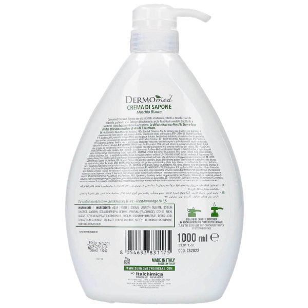 DERMOMED SAPONE LIQUIDO MUSCHIO BIANCO 1LT