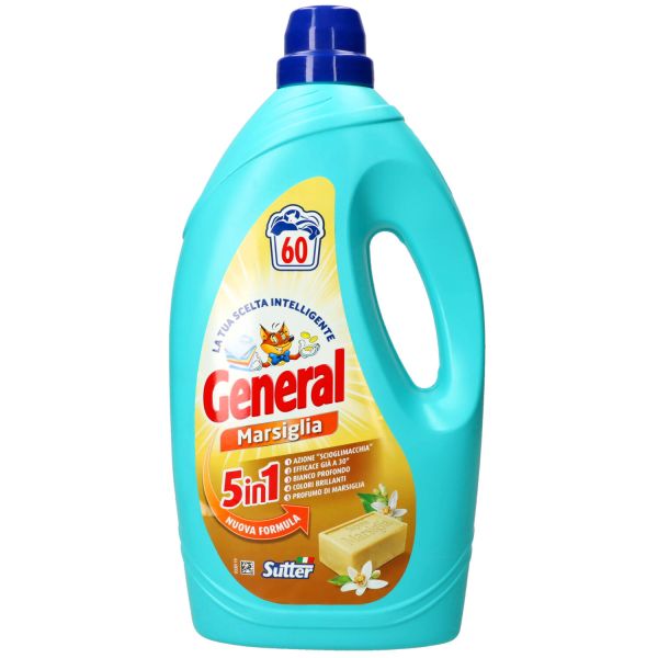 GENERAL DETERSIVO LIQUIDO LAVATRICE 60 LAVAGGI MARSIGLIA