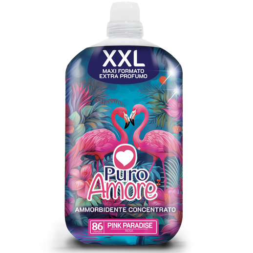 PURO AMORE AMMORBIDENTE CONCENTRATO XXL 86 LAVAGGI PINK PARADISE - I negozi del sottocosto