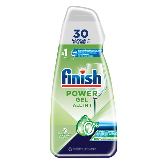 FINISH POWER GEL LAVASTOVIGLIE TUTTO IN UNO 30 LAVAGGI 600ML