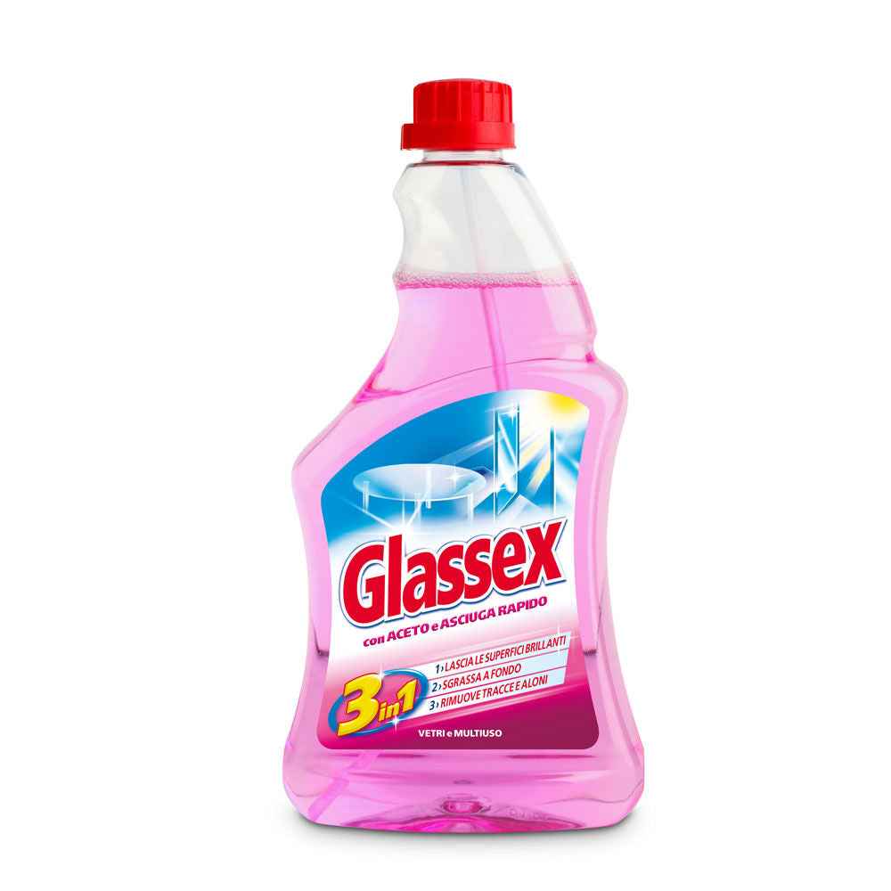 Glassex Ricarica Vetri Aceto 500ml Detersivo vetri GLASSEX