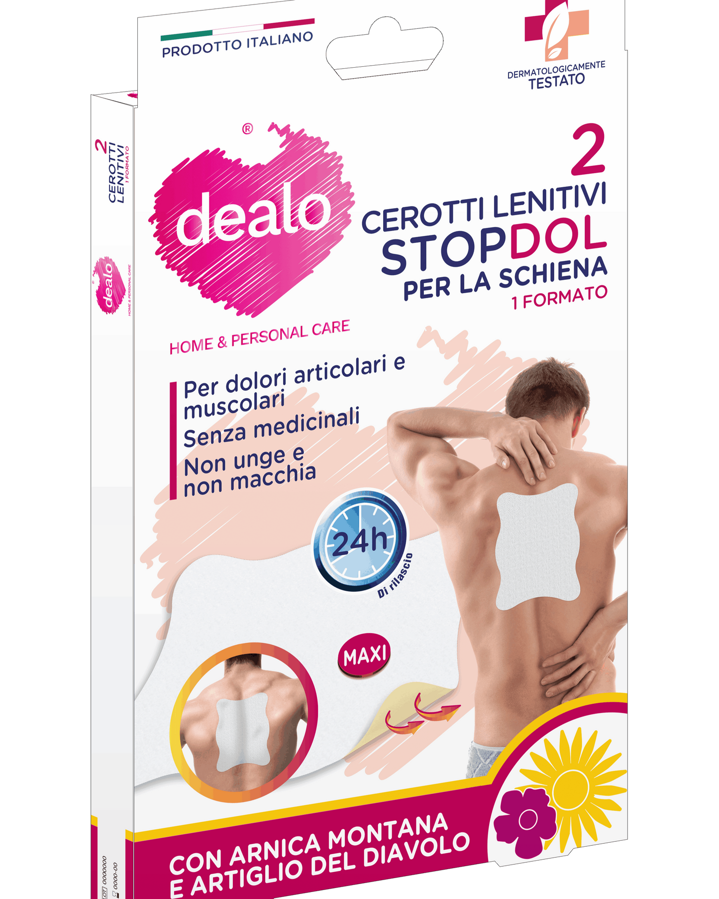 Dealo Cerotti LOMBARE lenitivi STOPDOL 2pz 17x21,8cm