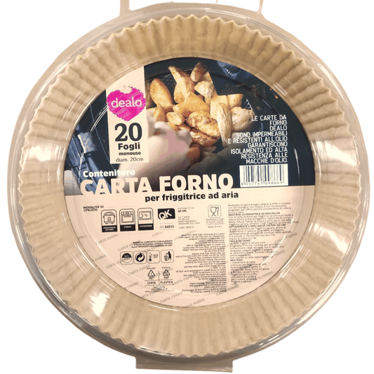 DEALO CONTENITORI IN CARTA FORNO 20 FOGLI D.20