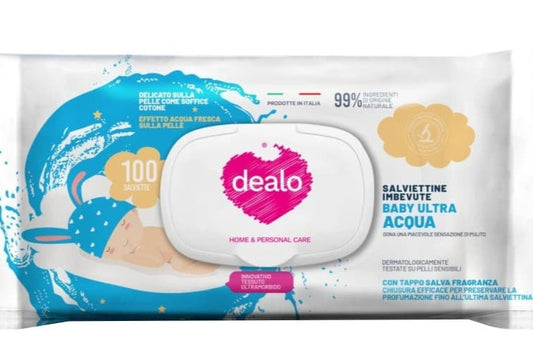 Dealo Salviettine igienizzanti Baby 100 pz Acqua 99%