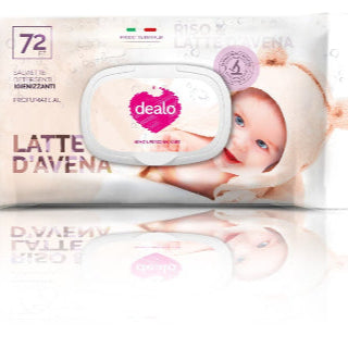 Dealo Salviettine igienizzanti Baby 72 Pz Latte D’Avena