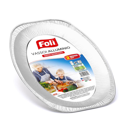 FOLI VASSOI ALLUMINIO MEDI