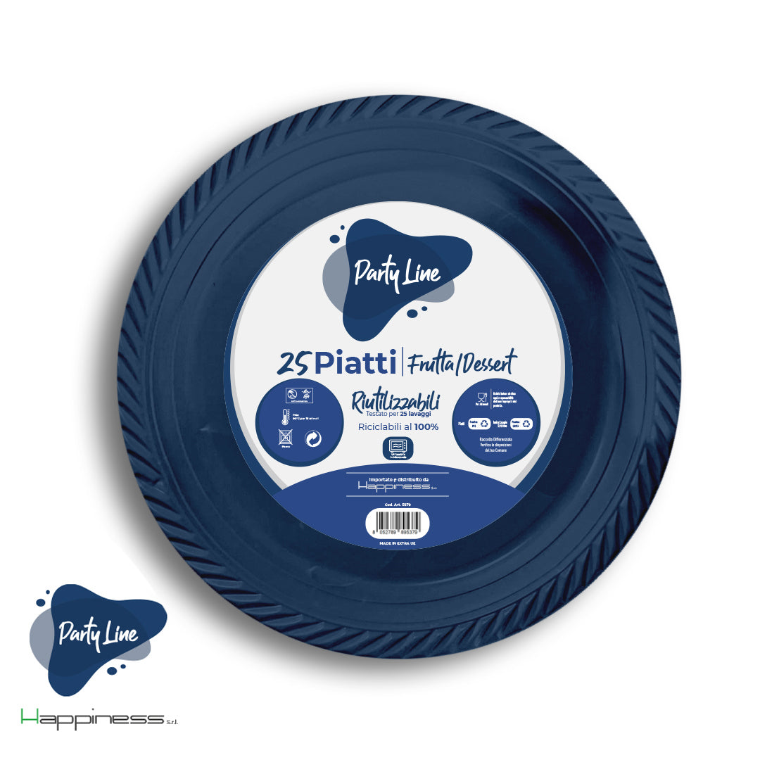 PARTY LINE PIATTI MONOUSO COLORATI 17 CM