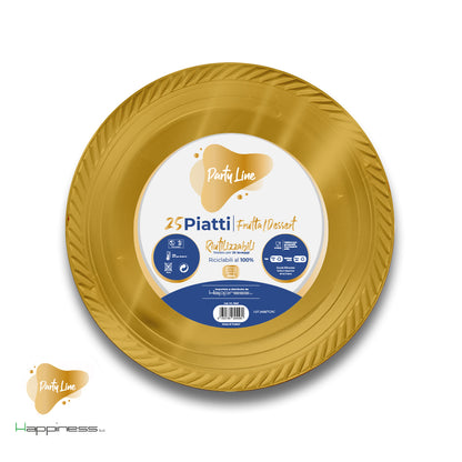 PARTY LINE PIATTI MONOUSO COLORATI 17 CM