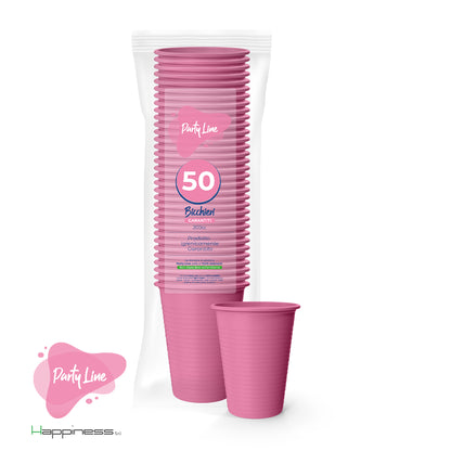 PARTY LINE BICCHIERI ACQUA MONOUSO COLORATI