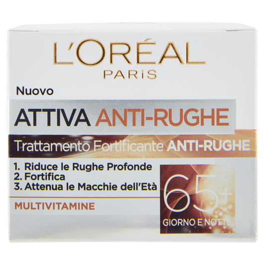 L'OREAL PARIS CREMA VISO ATTIVA ANTI-RUGHE 65+