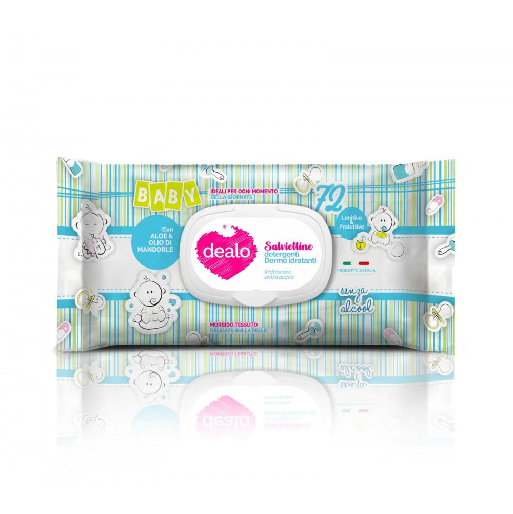 Dealo Salviettine igienizzanti 72 Pz Baby Aloe