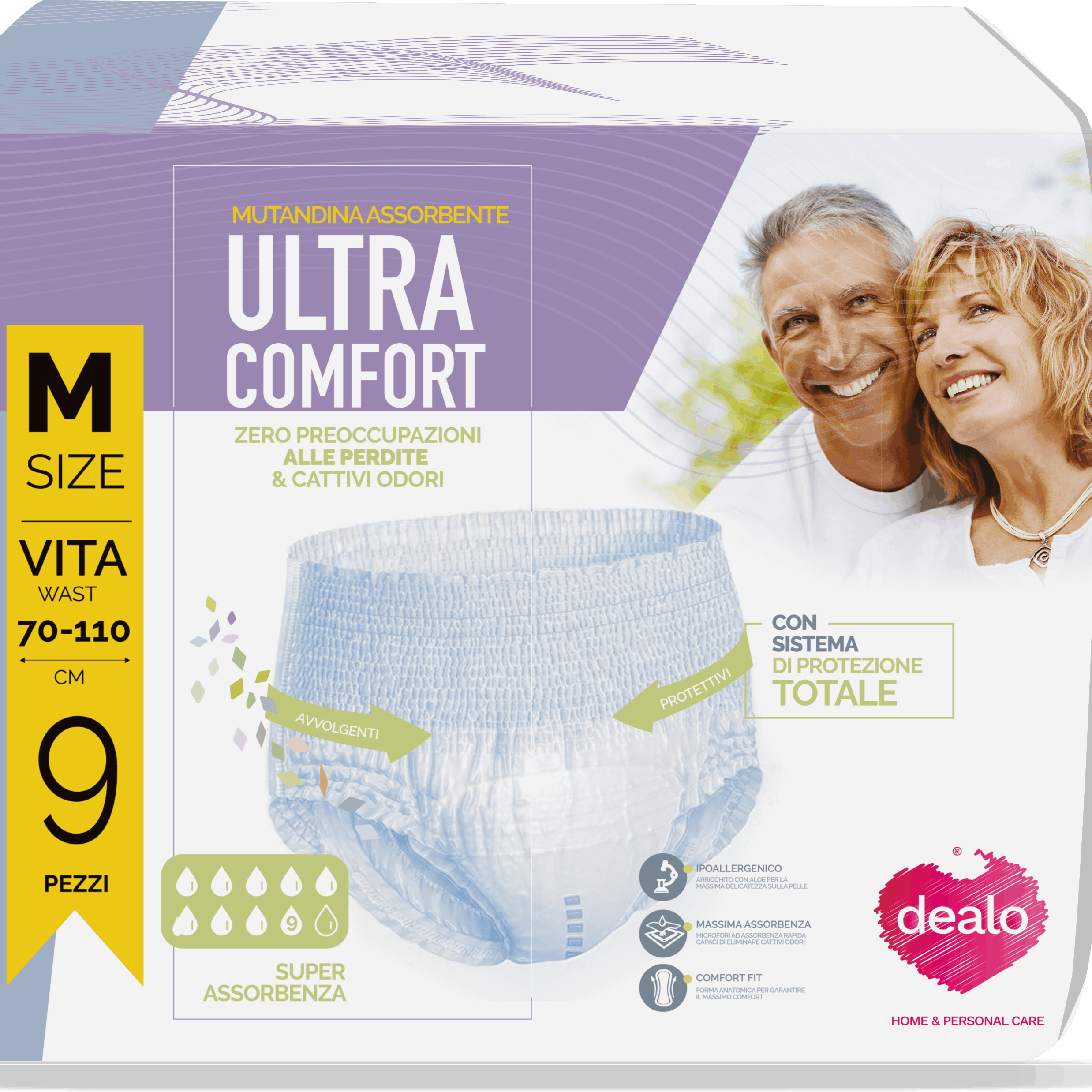 Pantaloni Ultra Comfort DEALO Assorbenti Incontinenza DEALO