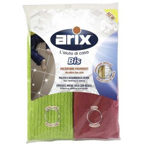 Arix Bis Panni pavimenti in microfibra 2 pz