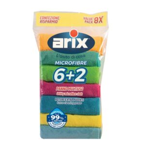 Arix Panni Microfibre Multiuso 8 pz
