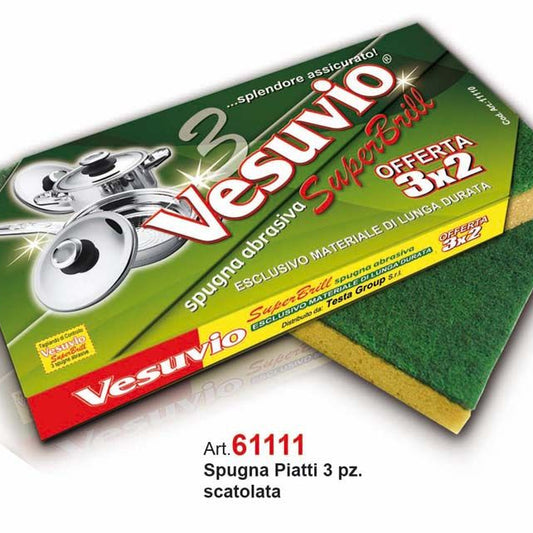 VESUVIO SPUGNA + RETINA 3X2 3 PZ