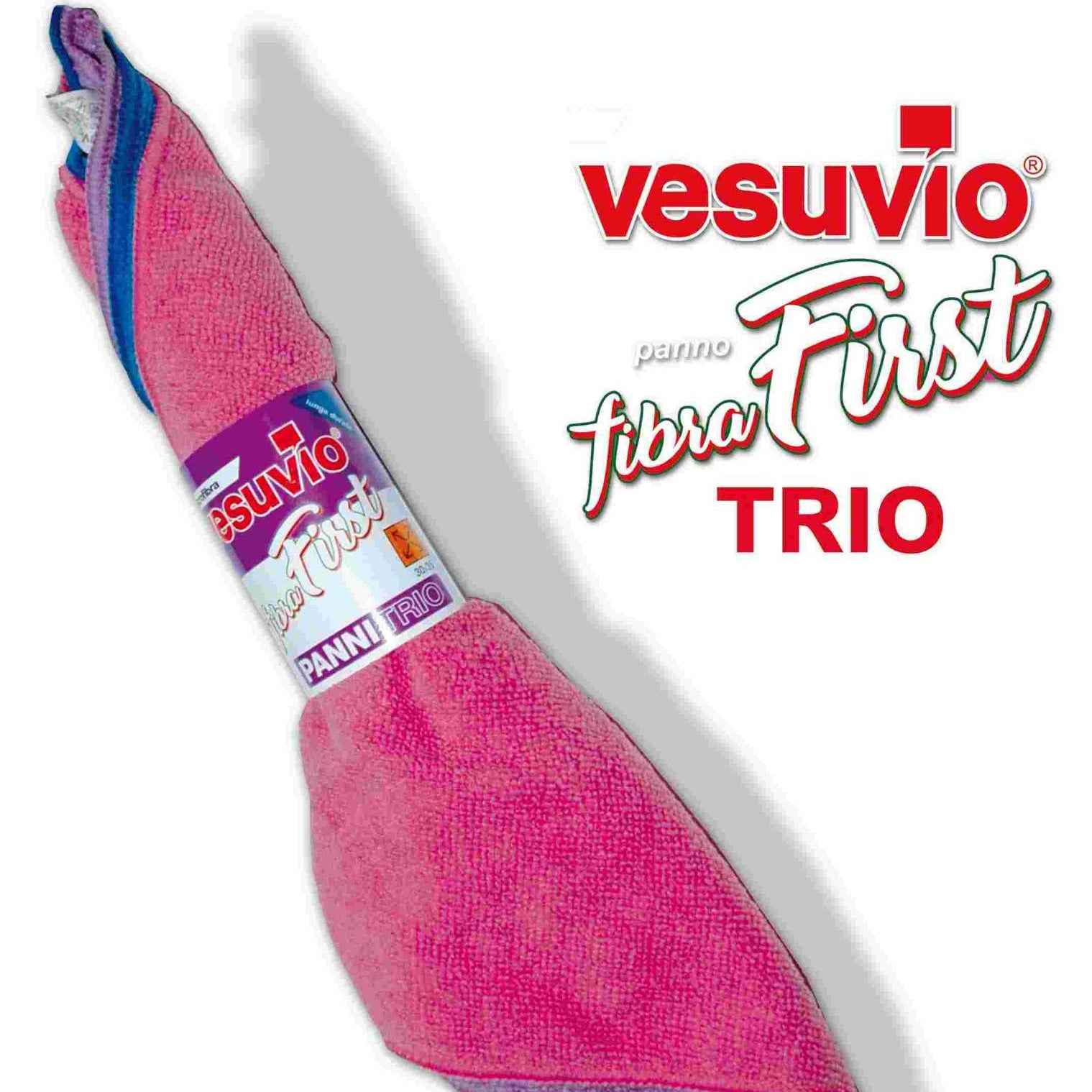 Vesuvio Panno Multiuso Microfibra Trio 30x35 Liscio Panni VESUVIO