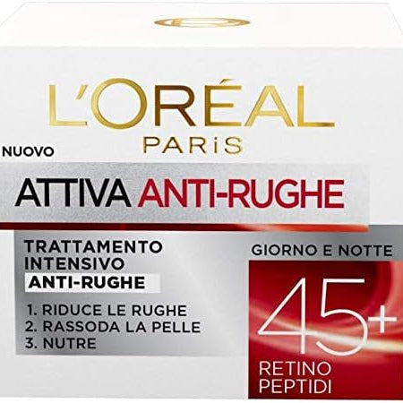 L'OREAL PARIS CREMA VISO ATTIVA ANTI-RUGHE 45+