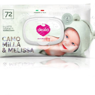 Dealo Salviettine igienizzanti Baby 72 Pz Camomilla e Melissa