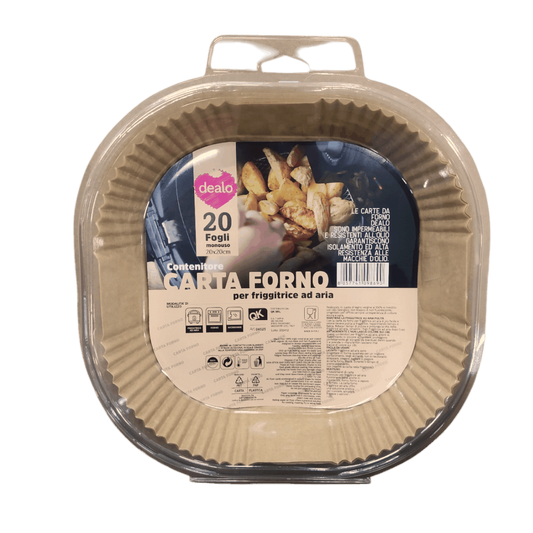 DEALO CONTENITORI IN CARTA FORNO 20 FOGLI 20x20 CM