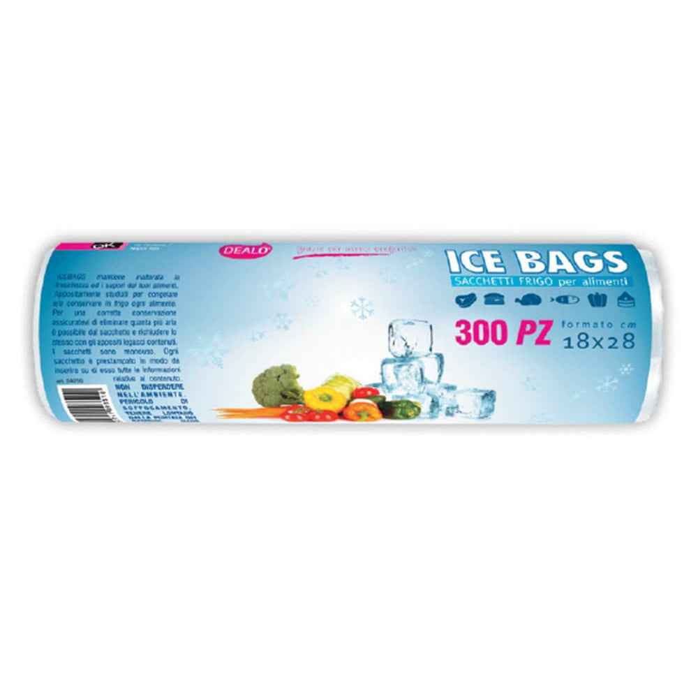 Dealo Sacchetti Frigo Ice Bags 18x28 cm 300 Pz SACCHETTI ALIMENTI DEALO