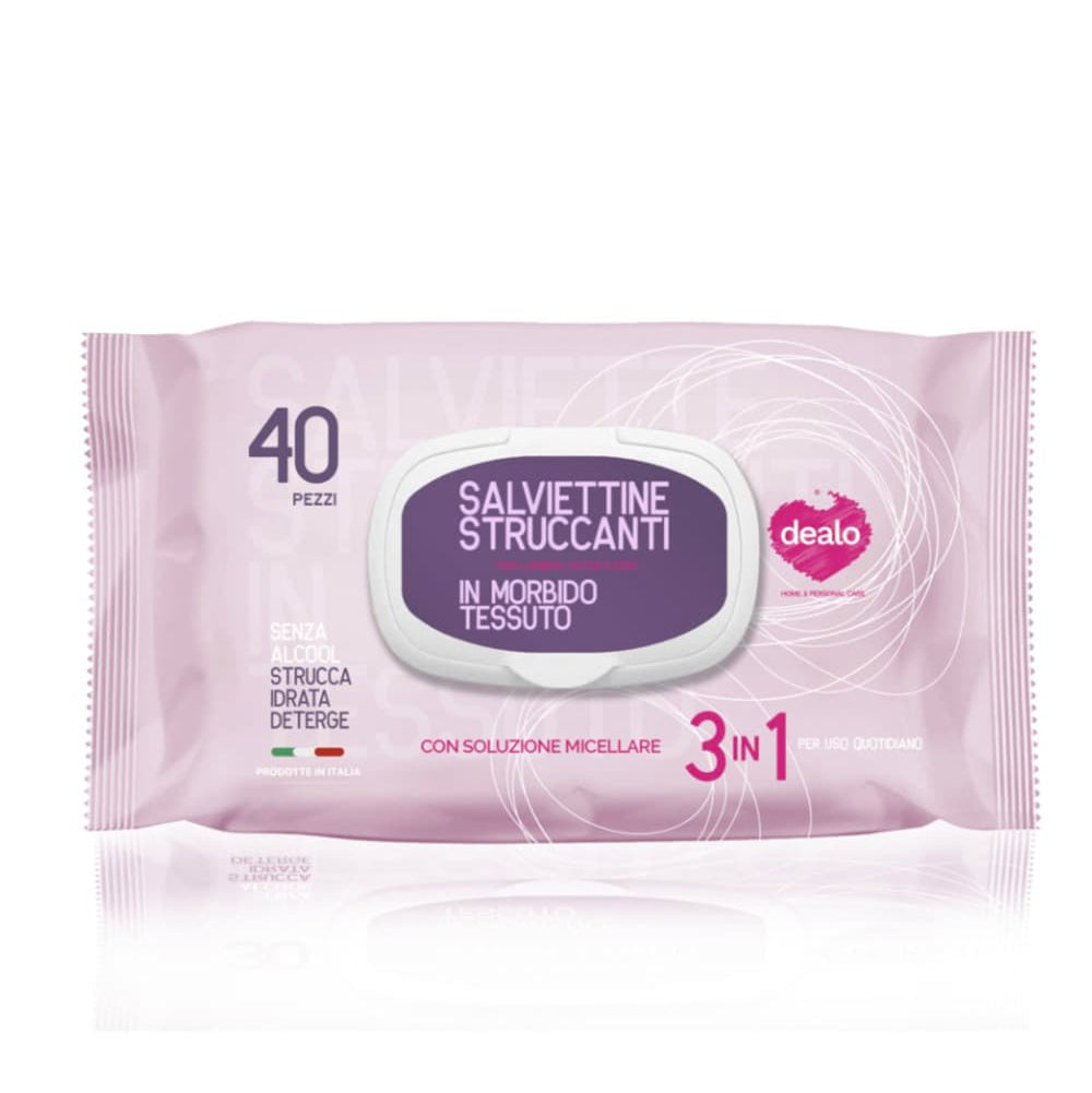 Dealo Salviettine struccanti Micellari - 40 Pz - I negozi del sottocosto