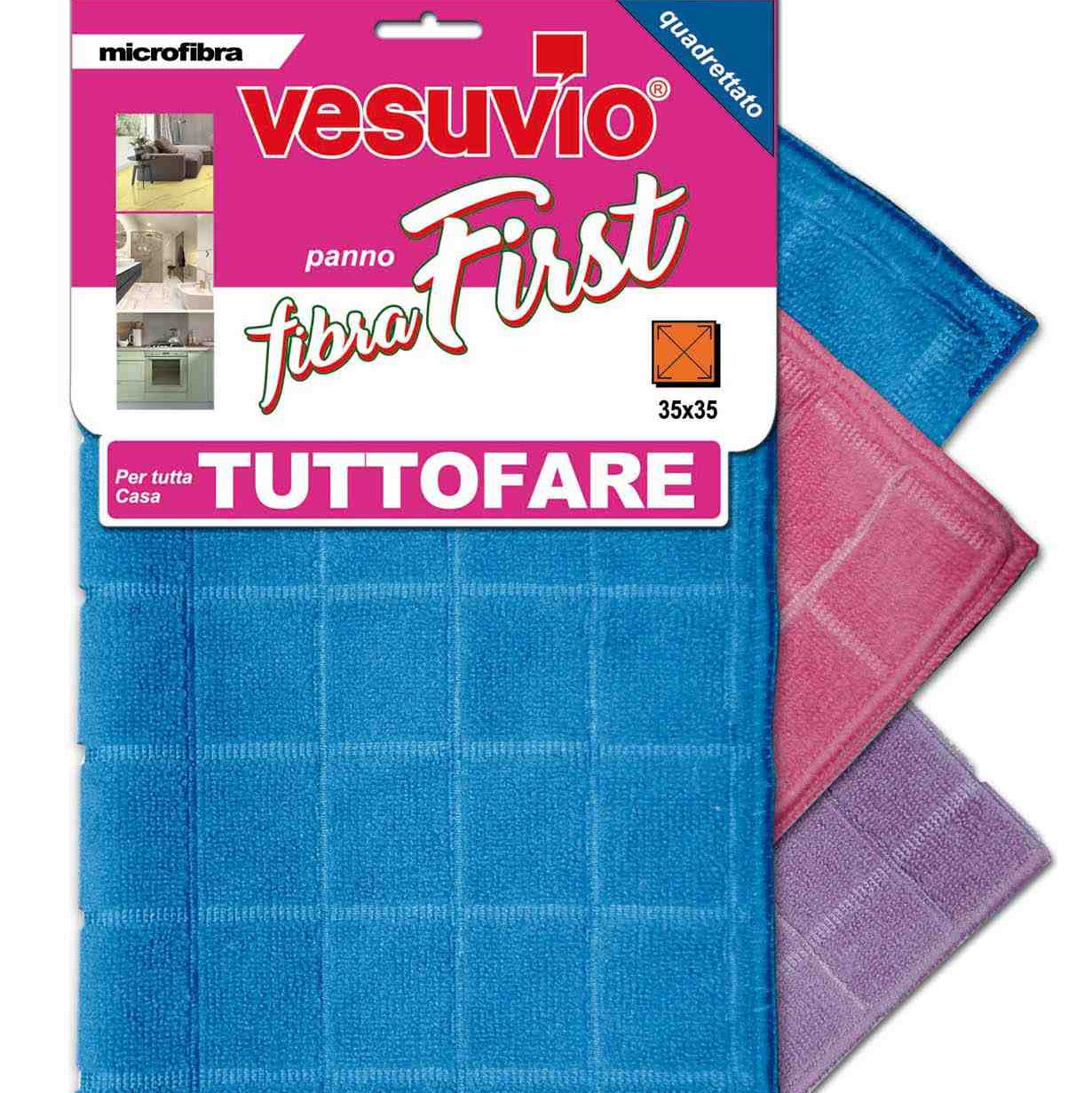 Vesuvio Panno Multiuso Microfibra First 35x35 Quadro PANNI VESUVIO
