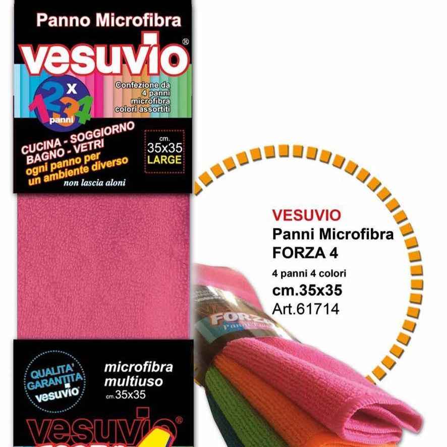 Vesuvio Panno Multiuso Microfibra Forza 4 35X35 4PZ PANNI VESUVIO