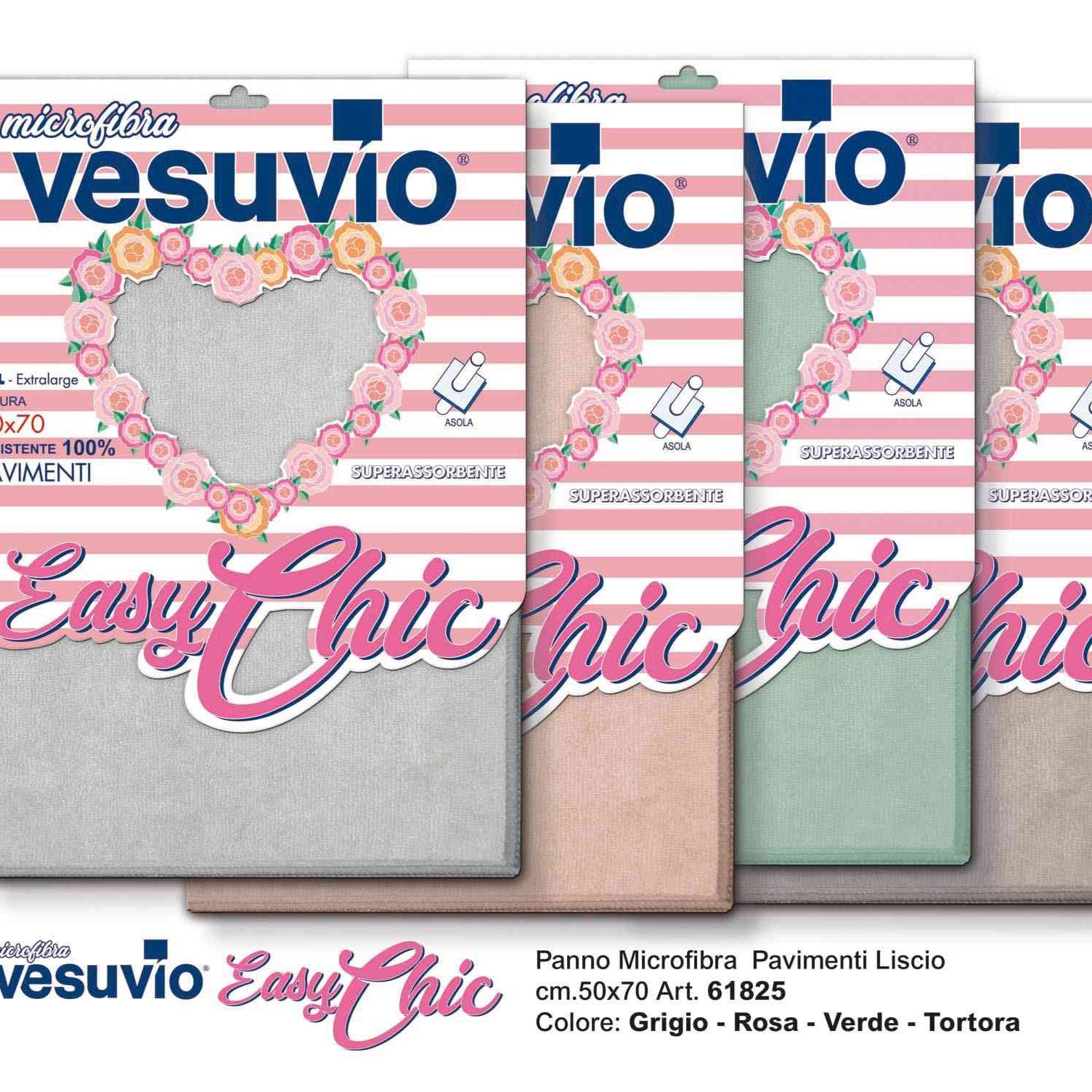 Vesuvio Panno Pavimenti Microfibra Easy Chic 50x70 PANNI VESUVIO