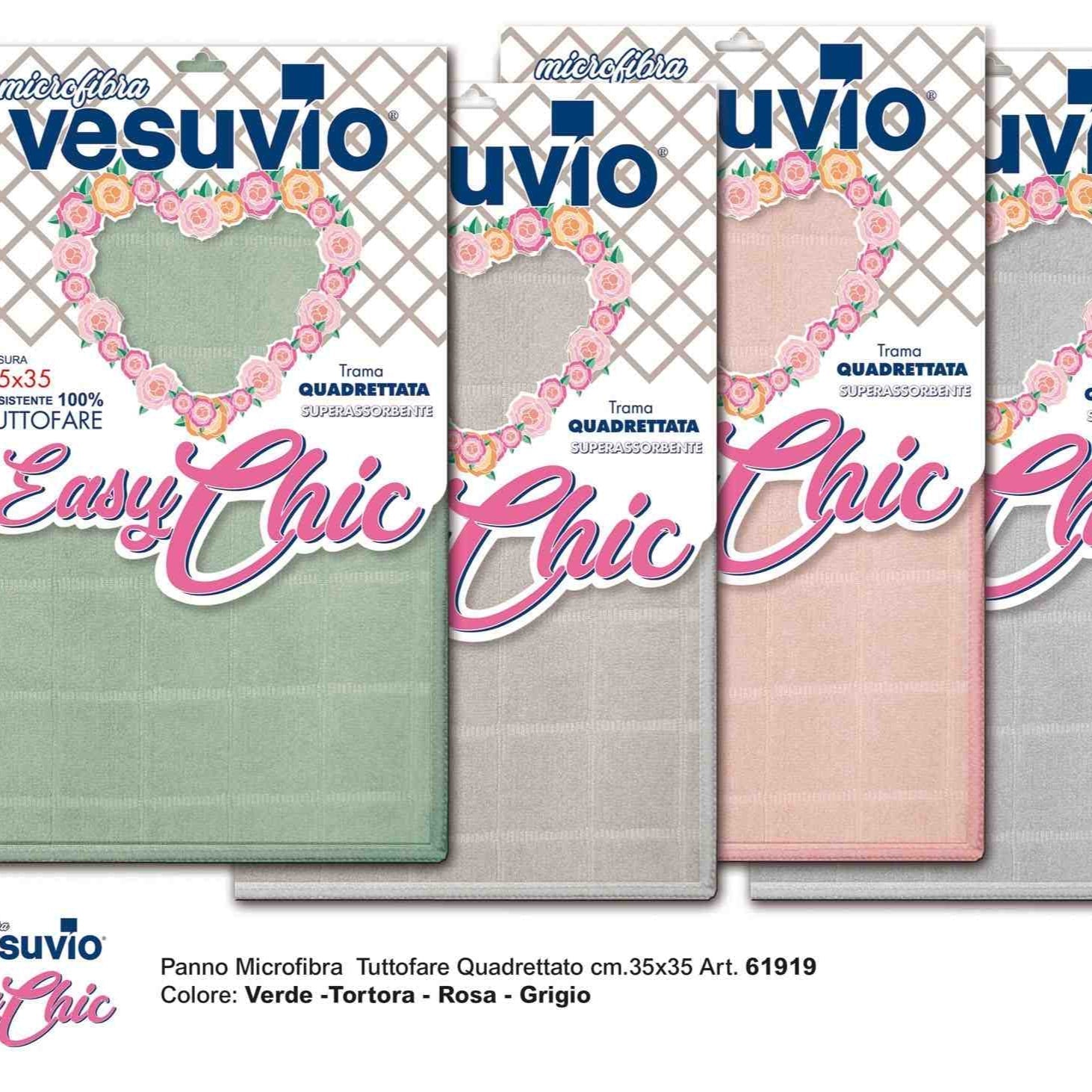Vesuvio Panno Multiuso Microfibra Easy Chic 35x35 quadro PANNI VESUVIO