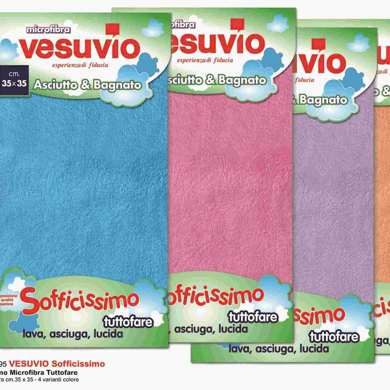 Vesuvio Panno Multiuso Microfibra Sofficissimo 35x35 PANNI VESUVIO
