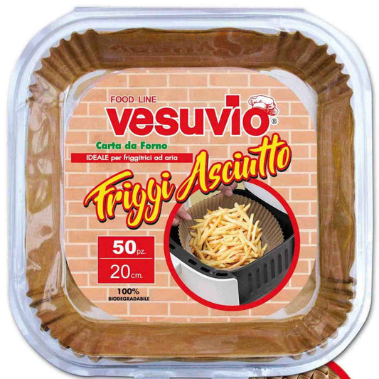 VESUVIO CONTENITORI IN CARTA FORNO QUADRO 20CM