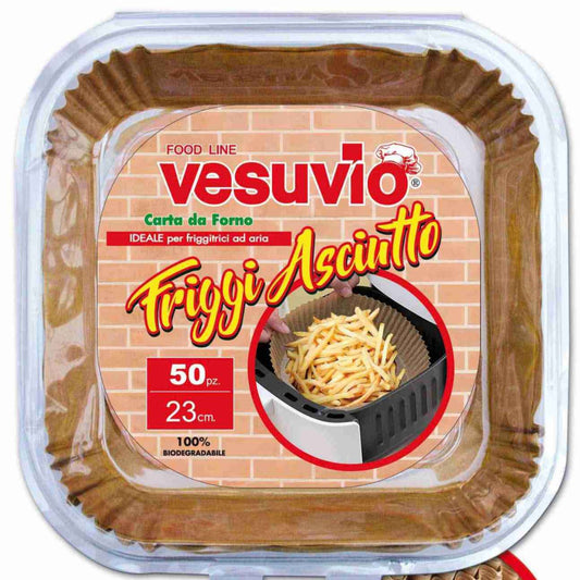 VESUVIO CONTENITORI IN CARTA FORNO QUADRO 23CM