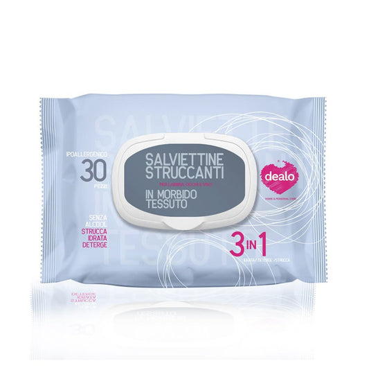 Dealo Salviettine struccanti 3 in 1 -30 Pz