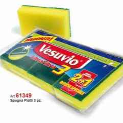 Vesuvio Spugna Piatti 3 Pezzi Spugne VESUVIO