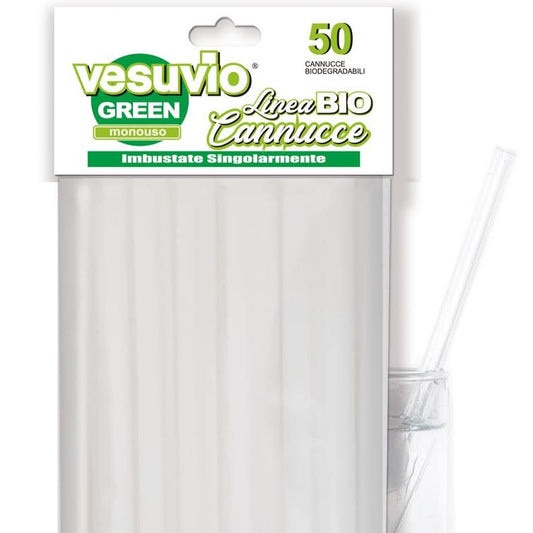 CANNUCCE CARTA 50PZ BIANCHE VESUVIO