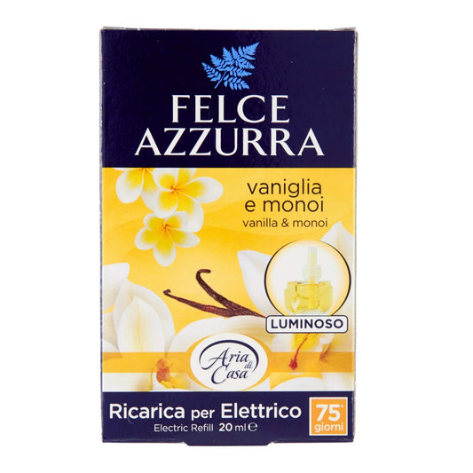 FELCE AZZURRA RICARICA 20ML PER DIFFUSORE ELETTRICO VANIGLIA E MONOI