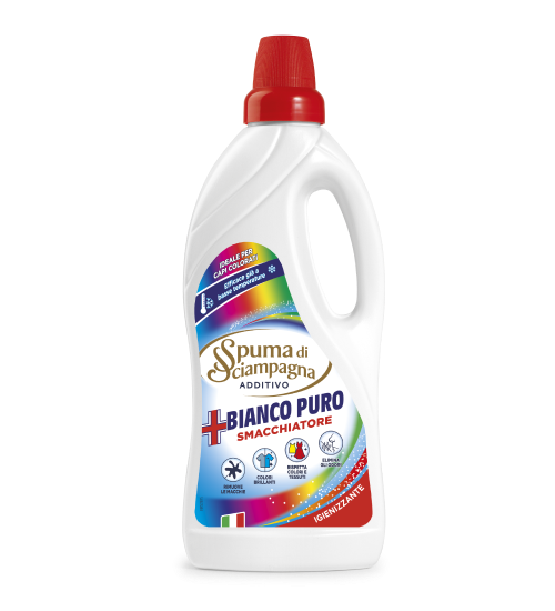 SPUMA DI SCIAMPAGNA ADDITIVO SMACCHIATORE BIANCO PURO COLORATI